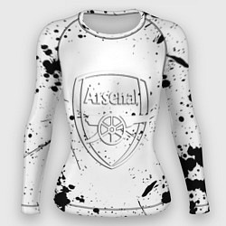 Рашгард женский Arsenal брызги красок, цвет: 3D-принт
