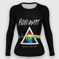 Рашгард женский Pink Floyd сердце, цвет: 3D-принт
