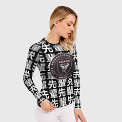 Рашгард женский Inter japan black, цвет: 3D-принт — фото 2