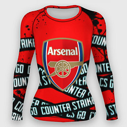 Женский рашгард Arsenal x counter strike game