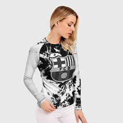 Рашгард женский Juventus белый дым, цвет: 3D-принт — фото 2