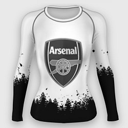 Женский рашгард Arsenal черный лес