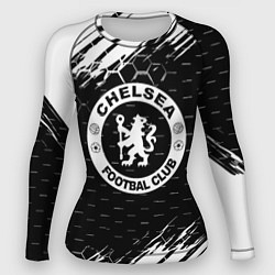 Женский рашгард Chelsea штрихи красок текстура