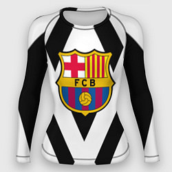 Рашгард женский Barcelona черные полосы, цвет: 3D-принт
