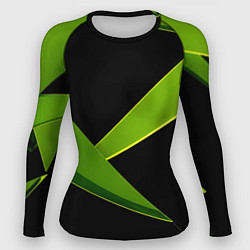 Женский рашгард Geometric neon