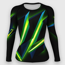 Женский рашгард Geometric neon