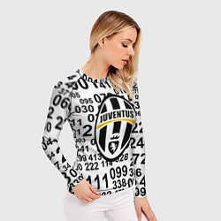 Рашгард женский Ювентус числа, цвет: 3D-принт — фото 2