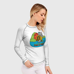 Рашгард женский Под лежачий камень полноцветный орнамент, цвет: 3D-принт — фото 2