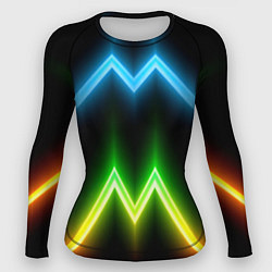 Женский рашгард Neon multicolored lines