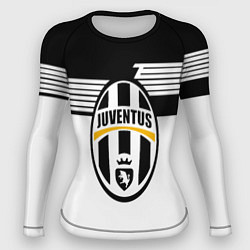 Женский рашгард Juventus полосы линии