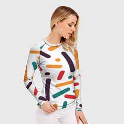 Рашгард женский Oval oil, цвет: 3D-принт — фото 2