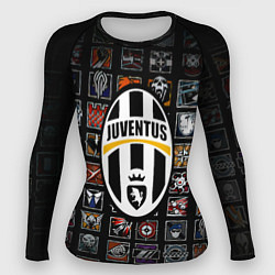 Женский рашгард Juventus ачивки паттерн