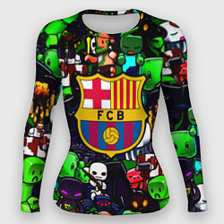 Женский рашгард Minecraft x barcelona fc
