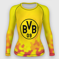 Женский рашгард Borussia камуфляж желтый текстура