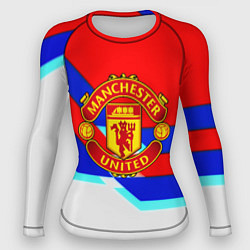 Женский рашгард Манчестер Юнайтед полосы геометрия