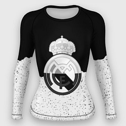 Женский рашгард Реал Мадрид лого ночь текстура