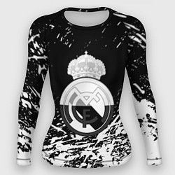 Женский рашгард Реал Мадрид краски текстура