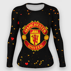 Рашгард женский Манчестер Юнайтед пиксели, цвет: 3D-принт