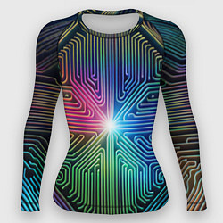 Женский рашгард Линейная графика