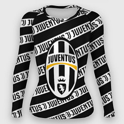 Женский рашгард Ювентус полосы линии спорт