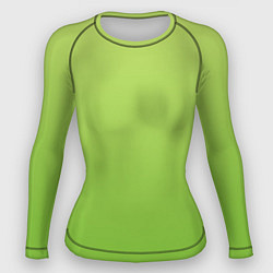 Рашгард женский Color lime green, цвет: 3D-принт