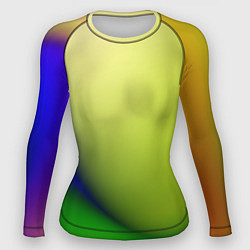 Рашгард женский The color is multicolored, цвет: 3D-принт