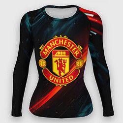 Женский рашгард Манчестер Юнайтед абстракция