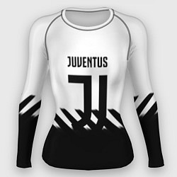 Рашгард женский Ювентус полосы геометрия линии, цвет: 3D-принт