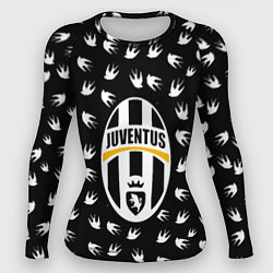 Рашгард женский Ювентус ласточки паттерн, цвет: 3D-принт