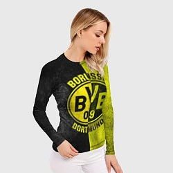 Рашгард женский Borussia Dortmund, цвет: 3D-принт — фото 2