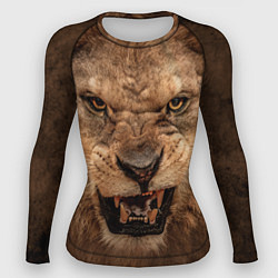 Рашгард женский Взгляд льва, цвет: 3D-принт