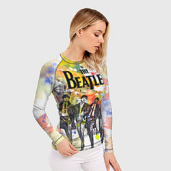 Рашгард женский The Beatles: Colour Spray, цвет: 3D-принт — фото 2