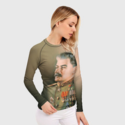 Рашгард женский Иосиф Сталин, цвет: 3D-принт — фото 2