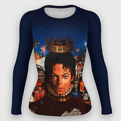 Рашгард женский Michael Jackson: Pop King, цвет: 3D-принт