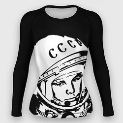 Рашгард женский Гагарин, цвет: 3D-принт