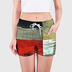 Шорты женские Абстрактное искусство, цвет: 3D-принт — фото 2