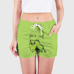 Шорты женские Быть котом!, цвет: 3D-принт — фото 2