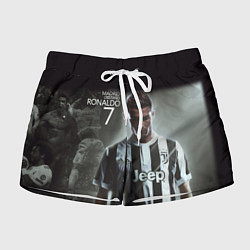 Шорты женские RONALDO 7, цвет: 3D-принт