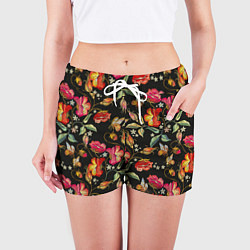 Шорты женские Полевые цветы, цвет: 3D-принт — фото 2
