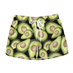 Шорты женские Avocado background, цвет: 3D-принт