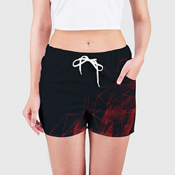 Шорты женские RED STRIPES, цвет: 3D-принт — фото 2