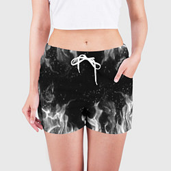 Шорты женские БЕЛЫЙ ОГОНЬ, цвет: 3D-принт — фото 2
