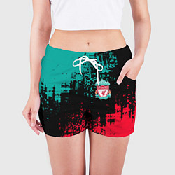 Шорты женские LIVERPOOL, цвет: 3D-принт — фото 2