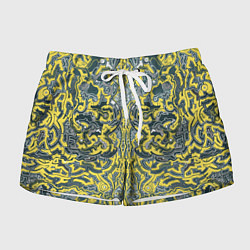 Шорты женские УЗОР , ФУТУРИЗМ,, цвет: 3D-принт