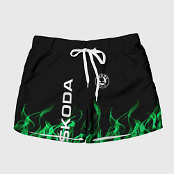 Шорты женские SKODA, цвет: 3D-принт