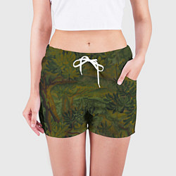 Шорты женские Зеркальный лес Mirror forest, цвет: 3D-принт — фото 2