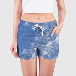Шорты женские Летающие треугольники, цвет: 3D-принт — фото 2