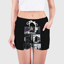 Шорты женские Сатору Гото Магическая битва, цвет: 3D-принт — фото 2