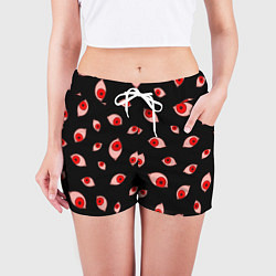 Шорты женские Взгляд тьмы, цвет: 3D-принт — фото 2