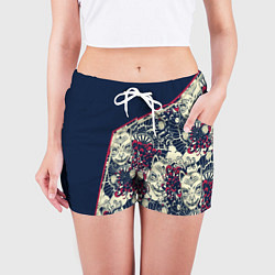 Шорты женские Бакэнэко Маска, цвет: 3D-принт — фото 2